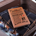 To My Daughter Promise Leather Journal