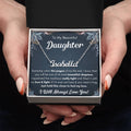 To My Daughter Chapters Squeezed Name Necklace Gift Set