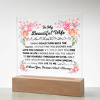 My Beautiful Wife Square Acrylic Plaque