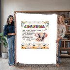 To My Grandma - Elephant Woven Blanket